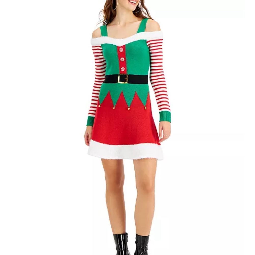 Christmas Elf Sweater Dress